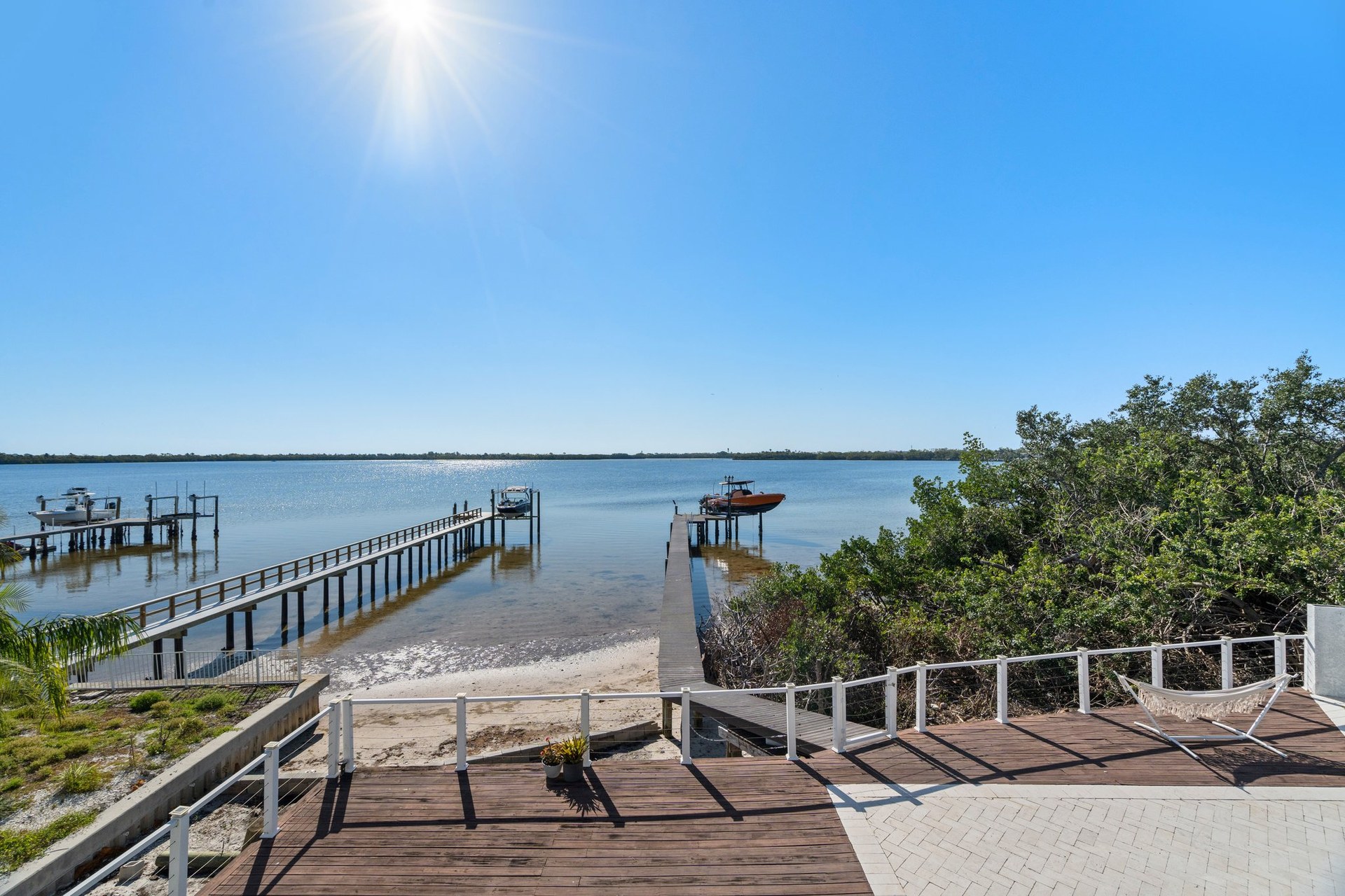 Tampa Bay waterfront view near St Pete Waterfront Mansion